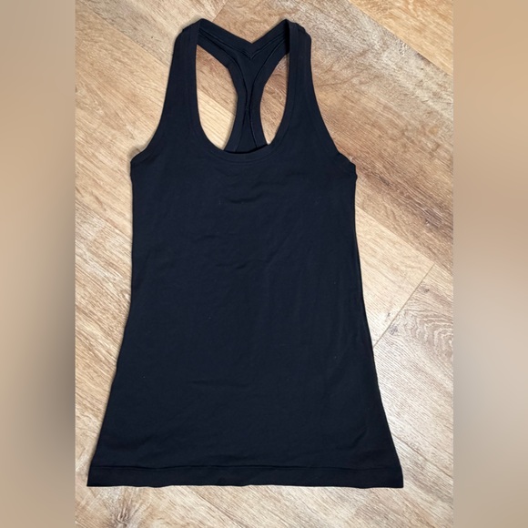 lululemon athletica Tops - LULU LEMON Black Racerback Tank Top Small